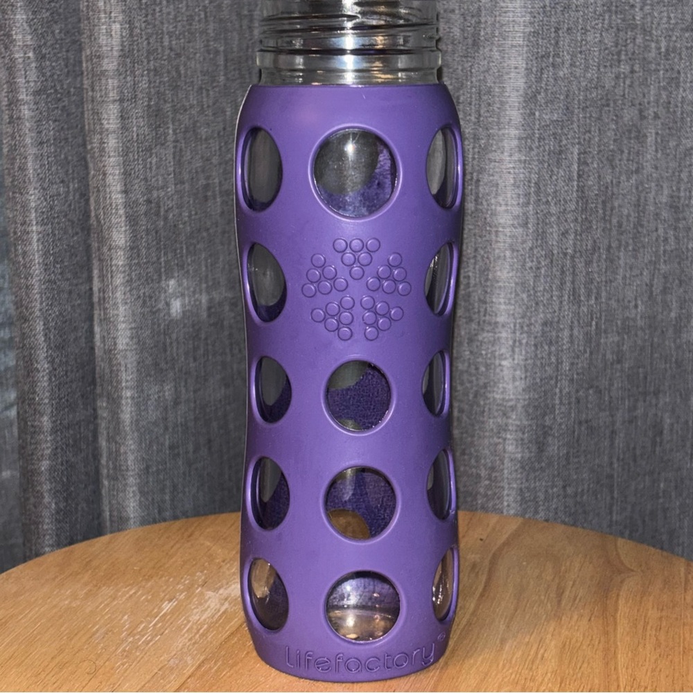 Lifefactory Purple 22 oz Replacement Water Bottle & Sleeve - no lid / cap